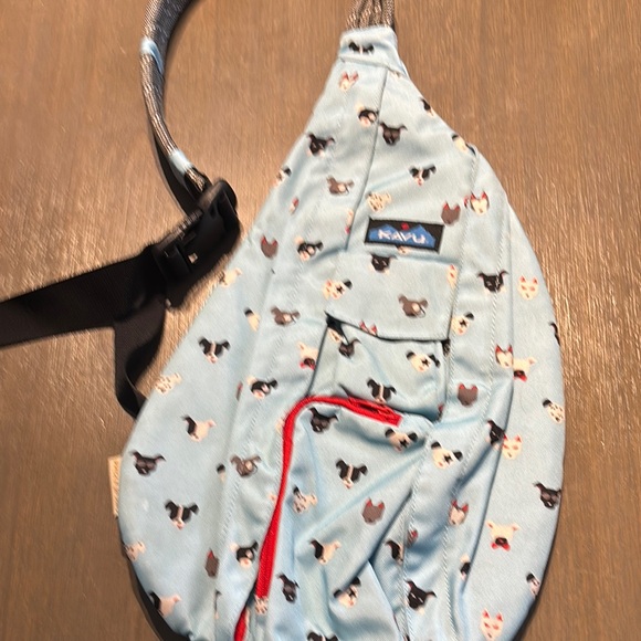 KAVU sling rope bag light blue Puppitude dogs main image 7